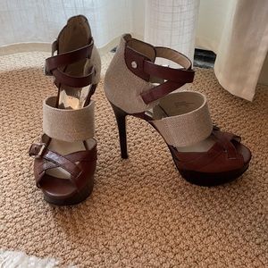 Strappy heels, Michael Kors.